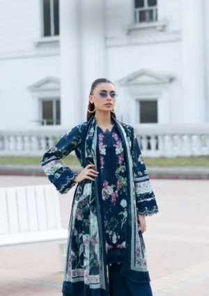 Signature Embroidered Lawn with Chiffon ESG-3A MARIEL