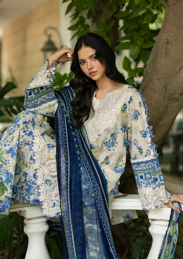 Signature Embroidered Lawn with Chiffon ESG-8B CELINE - Image 5