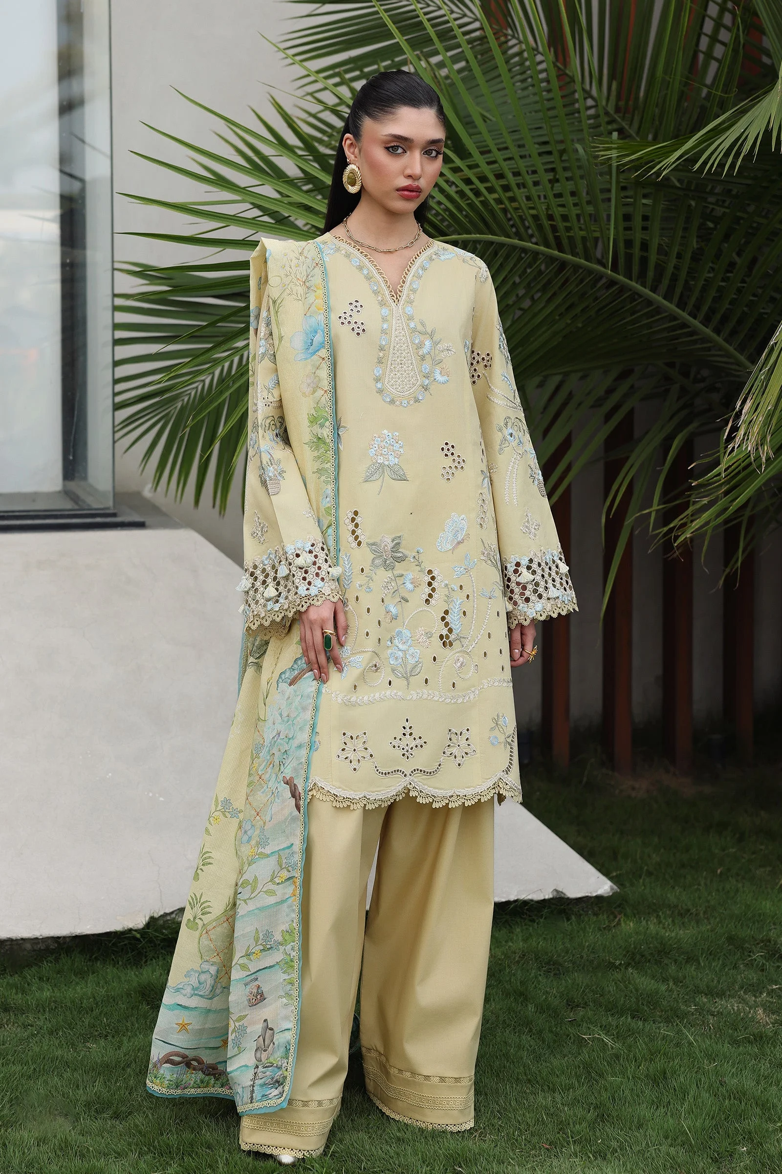 Qalamkar Qline Drop lawn II 2026 | QKL-11 MEIRA - Image 4