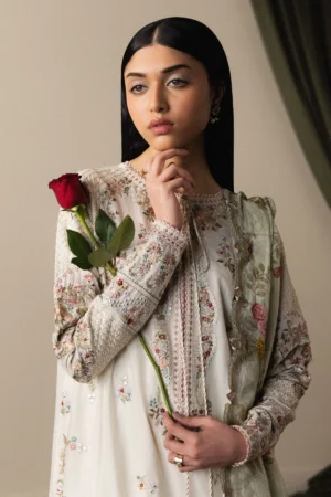 Alternative view of Satori Lawn by Zara Shahjahan 2026 | Shiori-D5