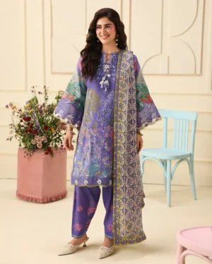 Mushq Soleil Prints lawn 2026 | Camellia Kiss