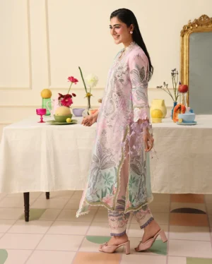 Alternative view of Mushq Soleil Prints lawn 2026 | Serena Bloom