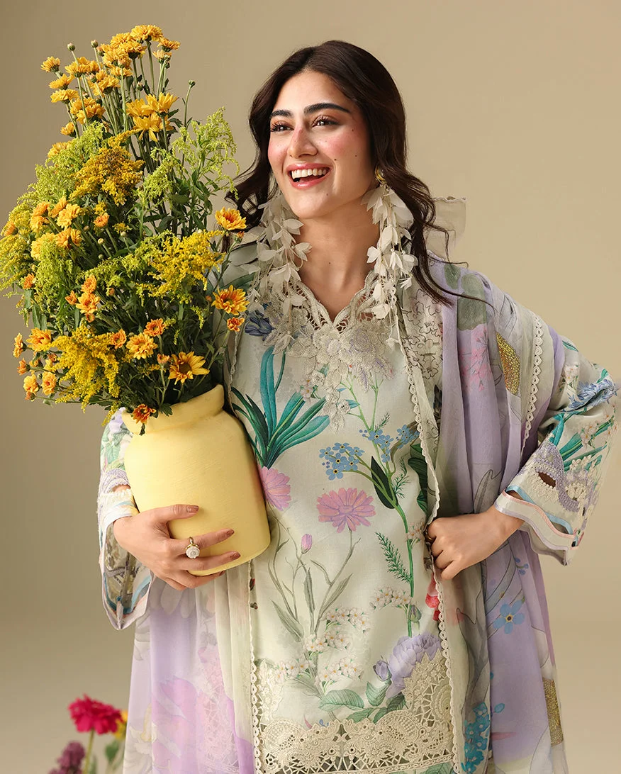 Mushq Soleil Prints lawn 2026 | Vanilla Lush - Image 4