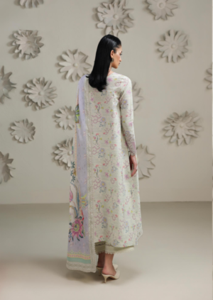 Alternative view of Qalamkar  QPrints Embroidered Lawn -01B Ameena