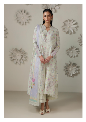 Qalamkar  QPrints Embroidered Lawn -01B Ameena