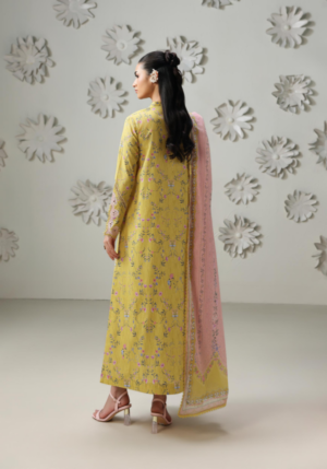 Alternative view of Qalamkar QPrints Embroidered Lawn -03B Areej