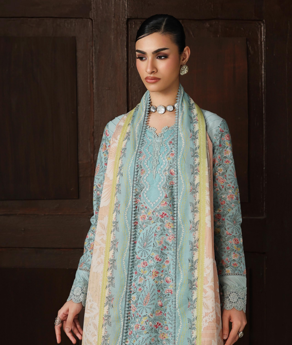 Qalamkar QPrints Embroidered Lawn -04A Nazia - Image 2