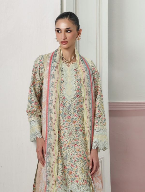 Qalamkar QPrints Embroidered Lawn -04B Zayra - Image 2