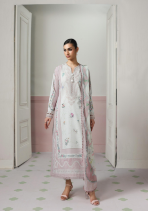 Qalamkar  QPrints Embroidered Lawn -05A Minal