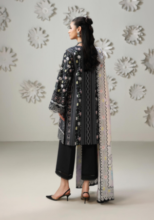 Alternative view of Qalamkar QPrints Embroidered Lawn -08A Amel