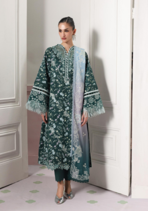 Qalamkar  QPrints Embroidered Lawn -09B Diane
