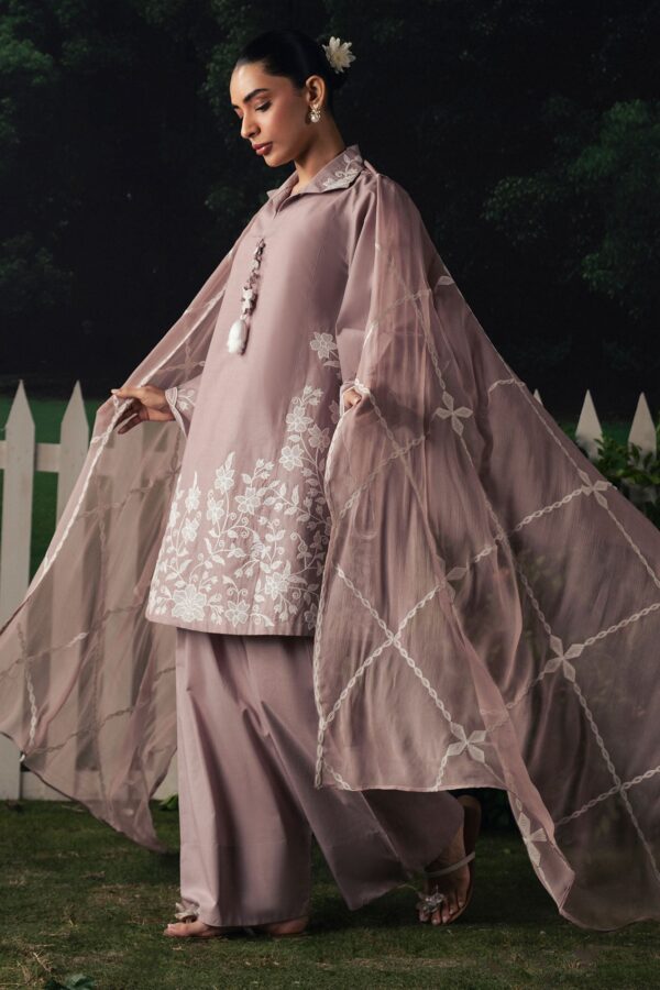 Cross Stitch MAUVE WHISPER- EMBROIDERED SUIT - Image 2