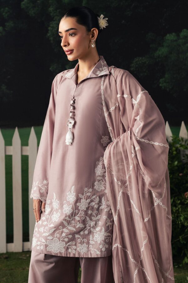 Cross Stitch MAUVE WHISPER- EMBROIDERED SUIT - Image 3