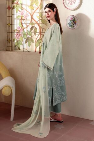Alternative view of Cross Stitch CLOUD GREEN-3PC PRINTED LAWN SUIT