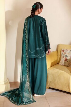 Alternative view of Cross Stitch AQUA LUXE-3PC PRINTED LAWN SUIT
