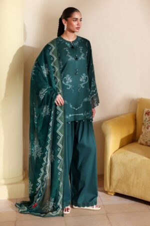 Cross Stitch AQUA LUXE-3PC PRINTED LAWN SUIT