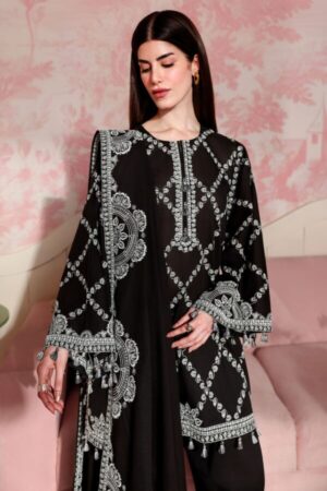 Alternative view of Cross Stitch CHARCOAL CHARM-3PC EMBROIDERED LAWN SUIT