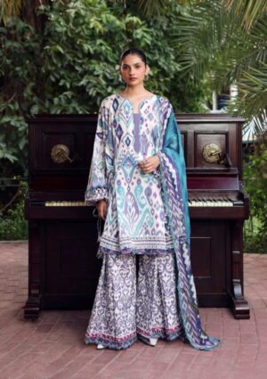 Belladore by Elaf Premium Unstitched Printed Lawn 3 Piece Suit  EPA-2A PRISM
