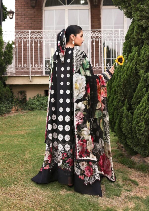 Belladore by Elaf Premium Unstitched Printed Lawn 3 Piece Suit EPA-1B QUEEN - Image 3
