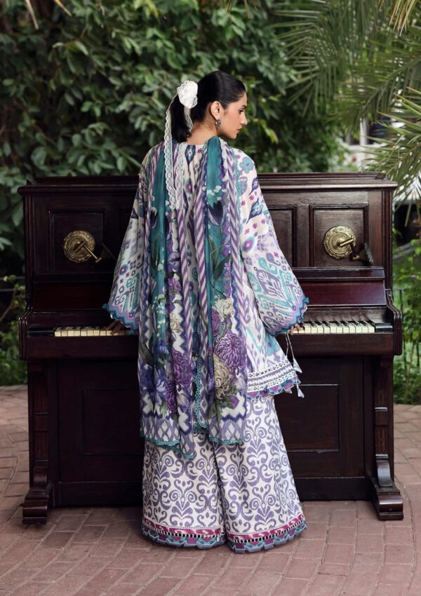 Belladore by Elaf Premium Unstitched Printed Lawn 3 Piece Suit EPA-2A PRISM - Image 4