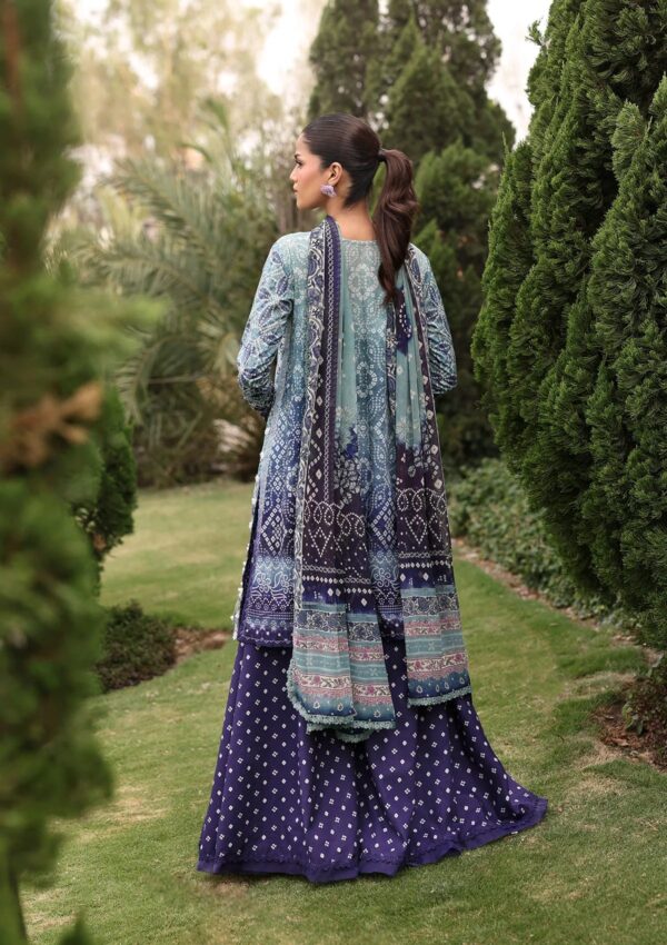 Belladore by Elaf Premium Unstitched Printed Lawn 3 Piece Suit EPA-5A ECLAIR - Image 3