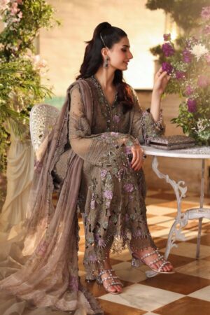 Alternative view of Maria B Chiffon Collection | Chiffons 2026 | MPC-26-102-Muted Mocha Brown