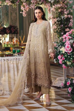 Maria B Chiffon Collection | Chiffons 2026 | MPC-26-103-Olive Gold