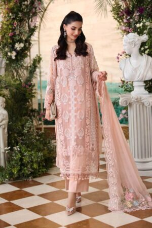 Maria B Chiffon Collection | Chiffons 2026 | MPC-26-104-Peach Pink