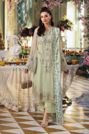 Maria B Chiffon Collection | Chiffons 2026 | MPC-26-105-Pistachio Green