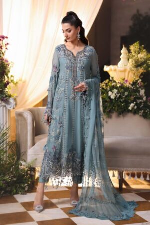 Maria B Chiffon Collection | Chiffons 2026 | MPC-26-106-Slate Blue