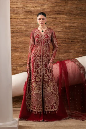 Alternative view of Starlit Jewels Festive by Emaan Adeel 2026 | Ruby Veil