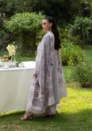 Alternative view of Elaf Luxury Lawn Vol 2 | 2026 || ELQ-4B PURE PLUM