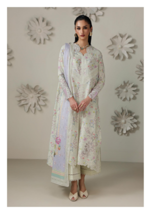 Qalamkar QPrints Embroidered Lawn -1B AmDescriptioneena