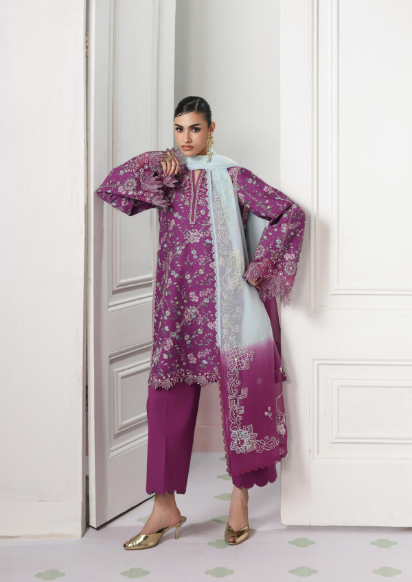 Qalamkar QPrints Embroidered Lawn -9A Brise - Image 3