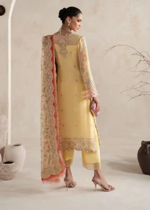 Alternative view of Gulaal Unstitched Embroidered Chiffon 3 Piece Suit GL26ULW Roselle D-51