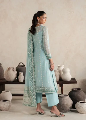 Alternative view of Gulaal Unstitched Embroidered Chiffon 3 Piece Suit GL26ULW Eileen D-58