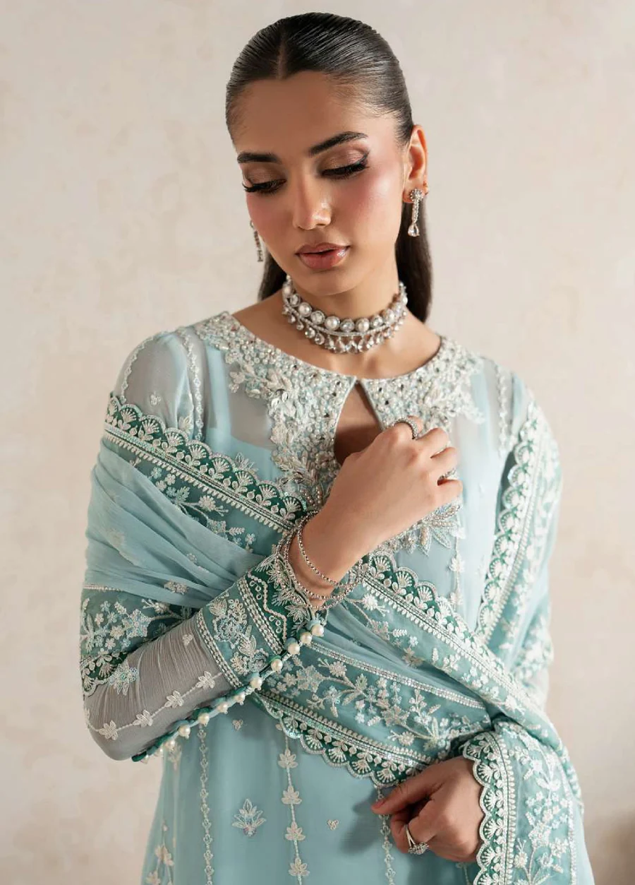 Gulaal Unstitched Embroidered Chiffon 3 Piece Suit GL26ULW Eileen D-58 - Image 3