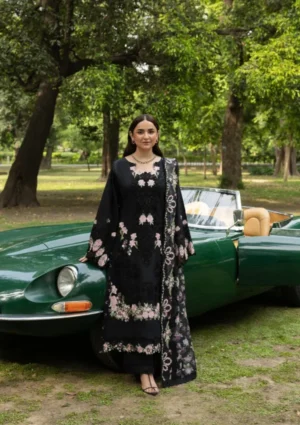 Elaf Luxury Lawn Vol 2 | 2026 || ELQ-5B BLACK MASCARA
