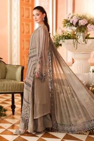 Alternative view of Maria B Chiffon/ Royal Tea Affair/01/Mouse Grey