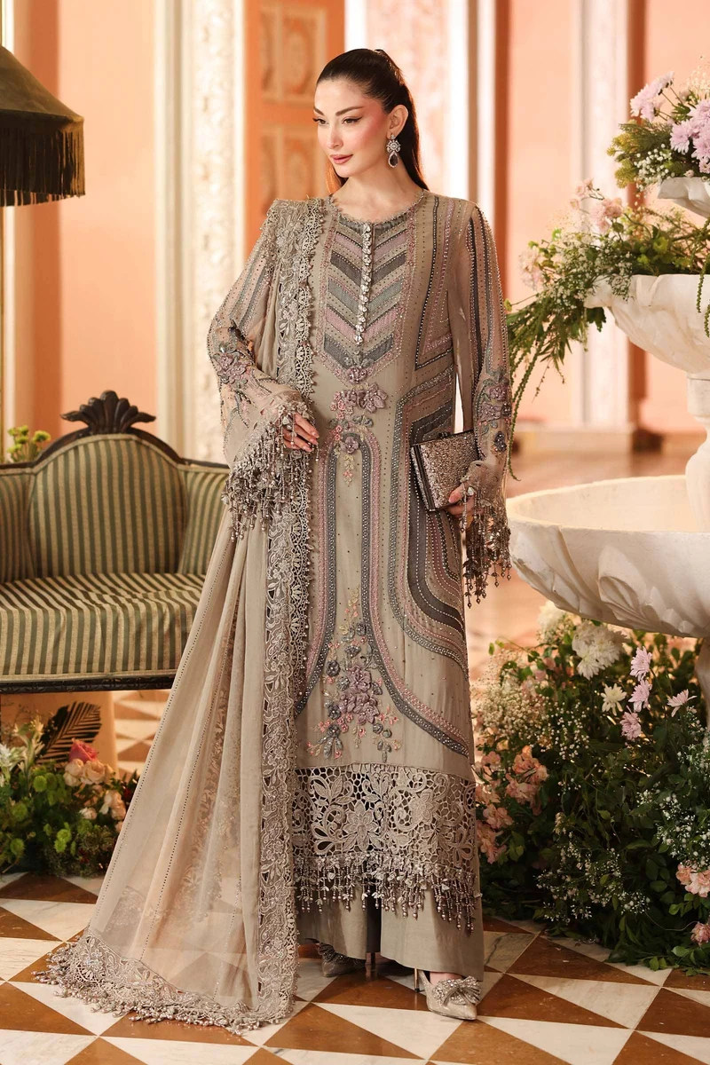 Maria B Chiffon/ Royal Tea Affair/01/Mouse Grey