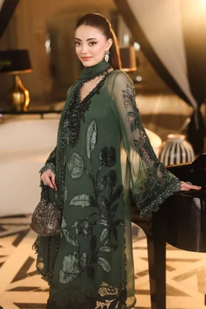 Alternative view of Maria B Chiffon/ Royal Tea Affair/Pine Green