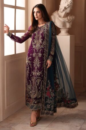 Charizma 3-PC Unstitched Embroidered Luxury Chiffon DJW6-01