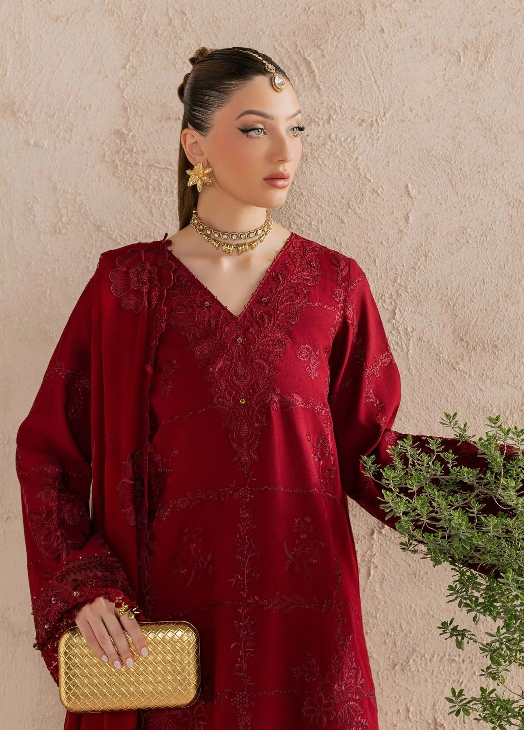 Nureh Embroidered Karandi Festive Collection NU26UKE NE-274 - Image 5