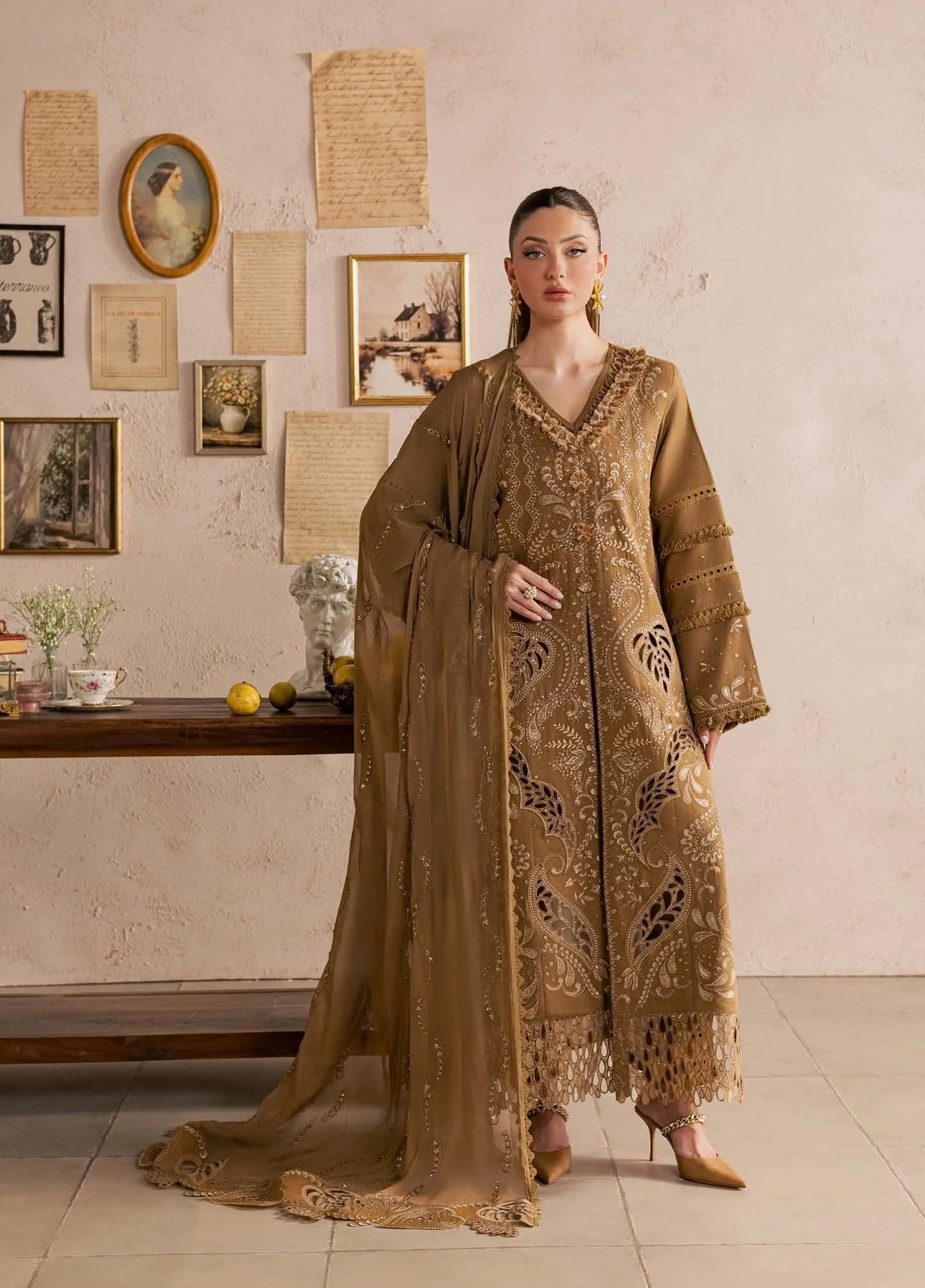 Nureh Embroidered Karandi Festive Collection NU26UKE NE-270 - Image 3