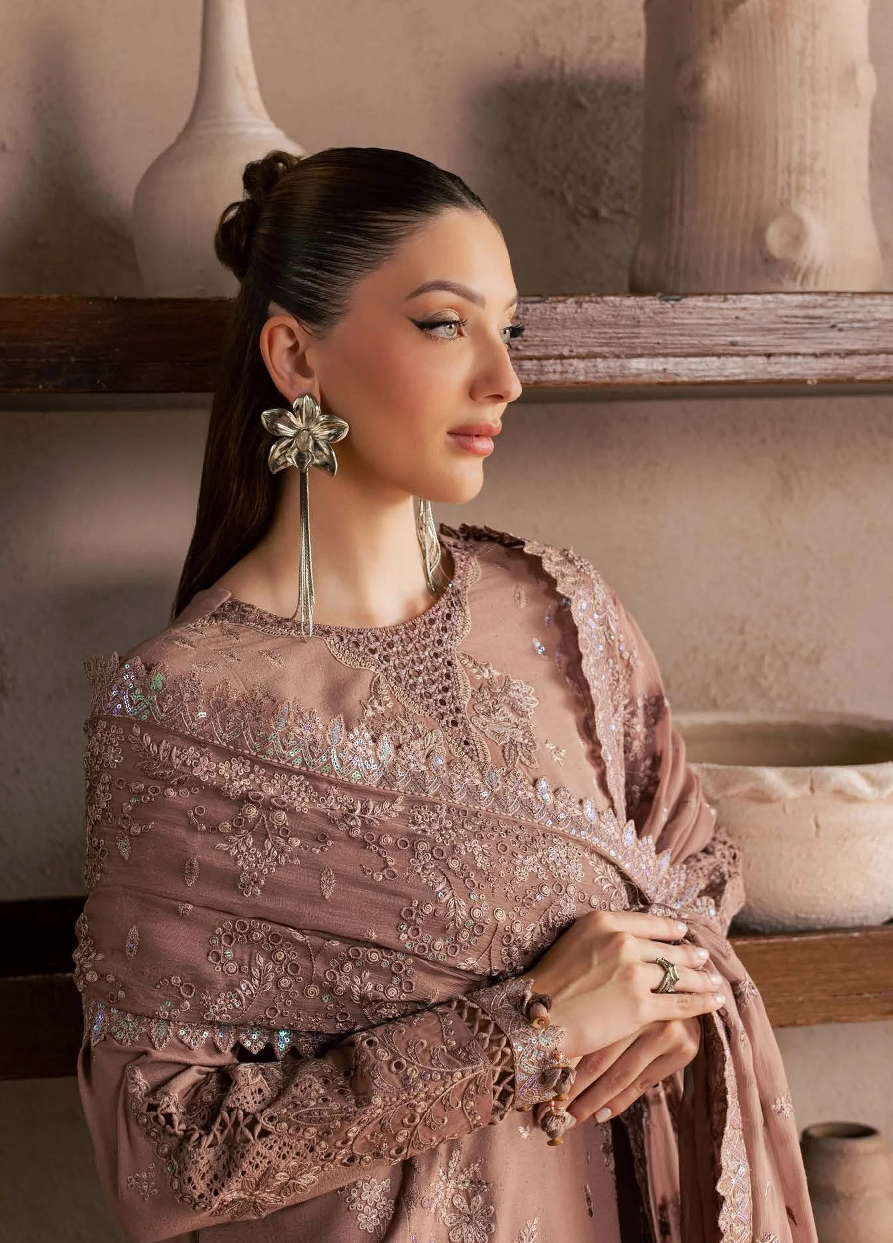 Nureh Embroidered Karandi Festive Collection NU26UKE NE-273 - Image 3