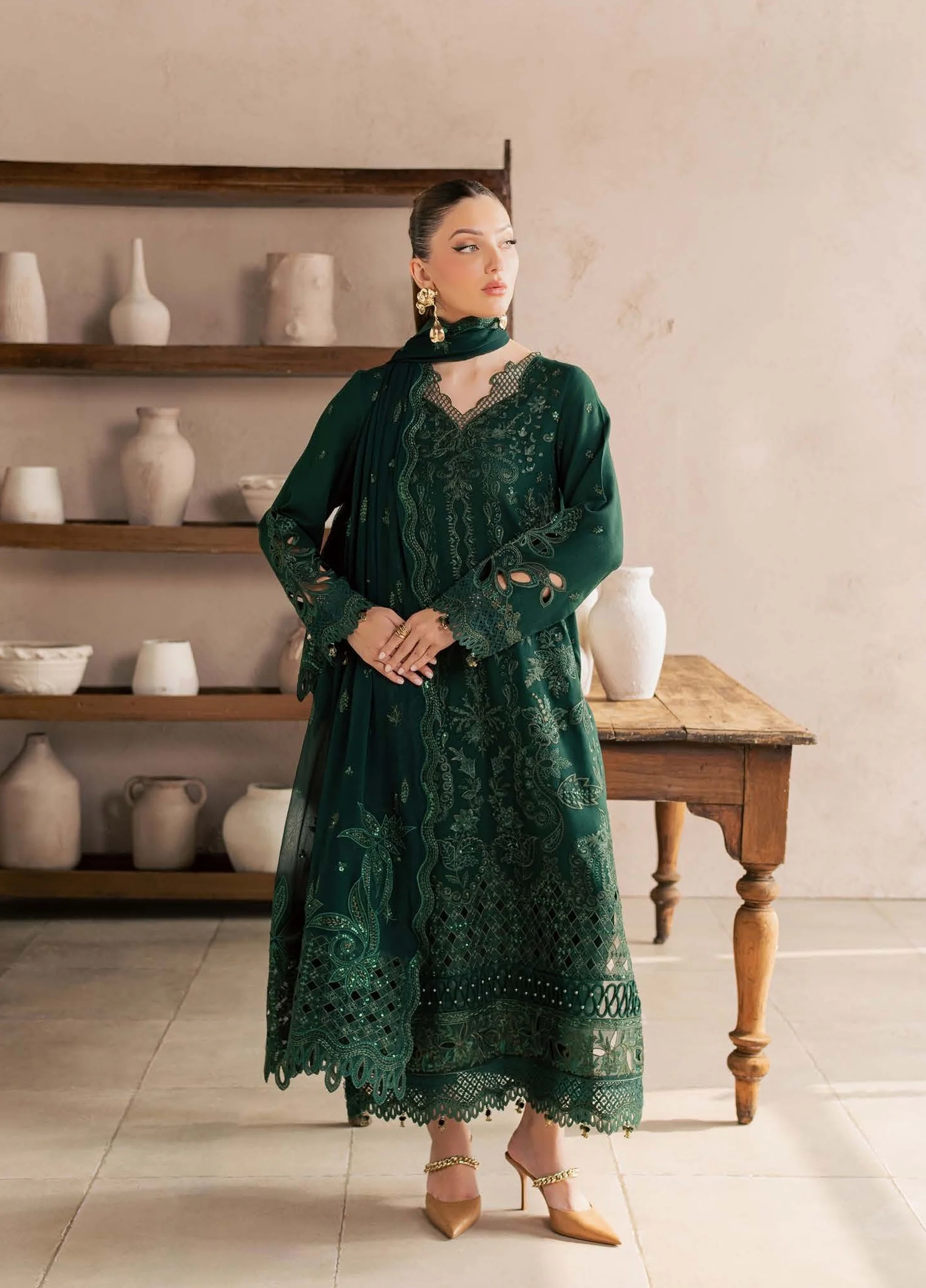 Nureh Embroidered Karandi Festive Collection NU26UKE NE-271 - Image 3