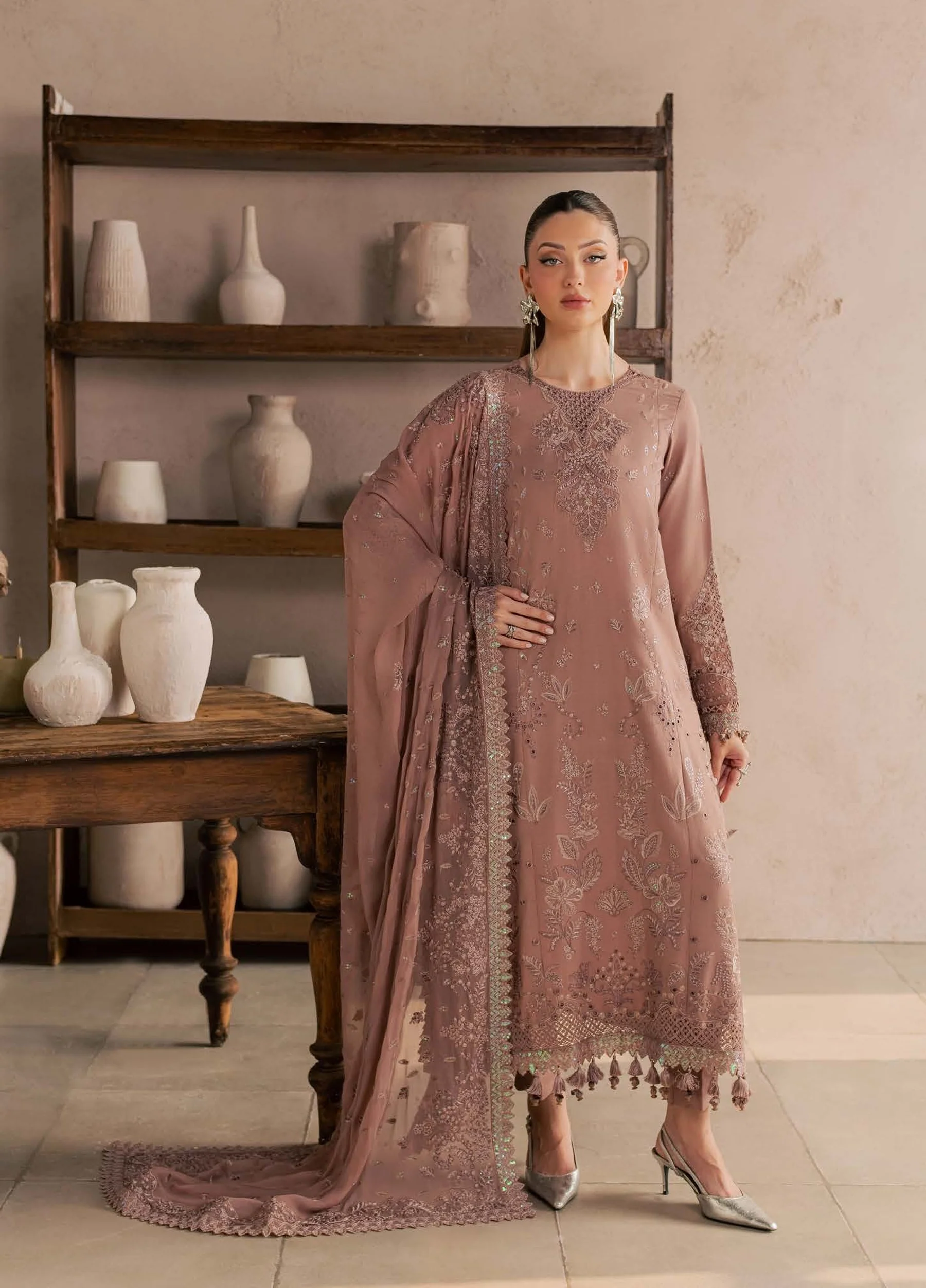 Nureh Embroidered Karandi Festive Collection NU26UKE NE-273 - Image 4
