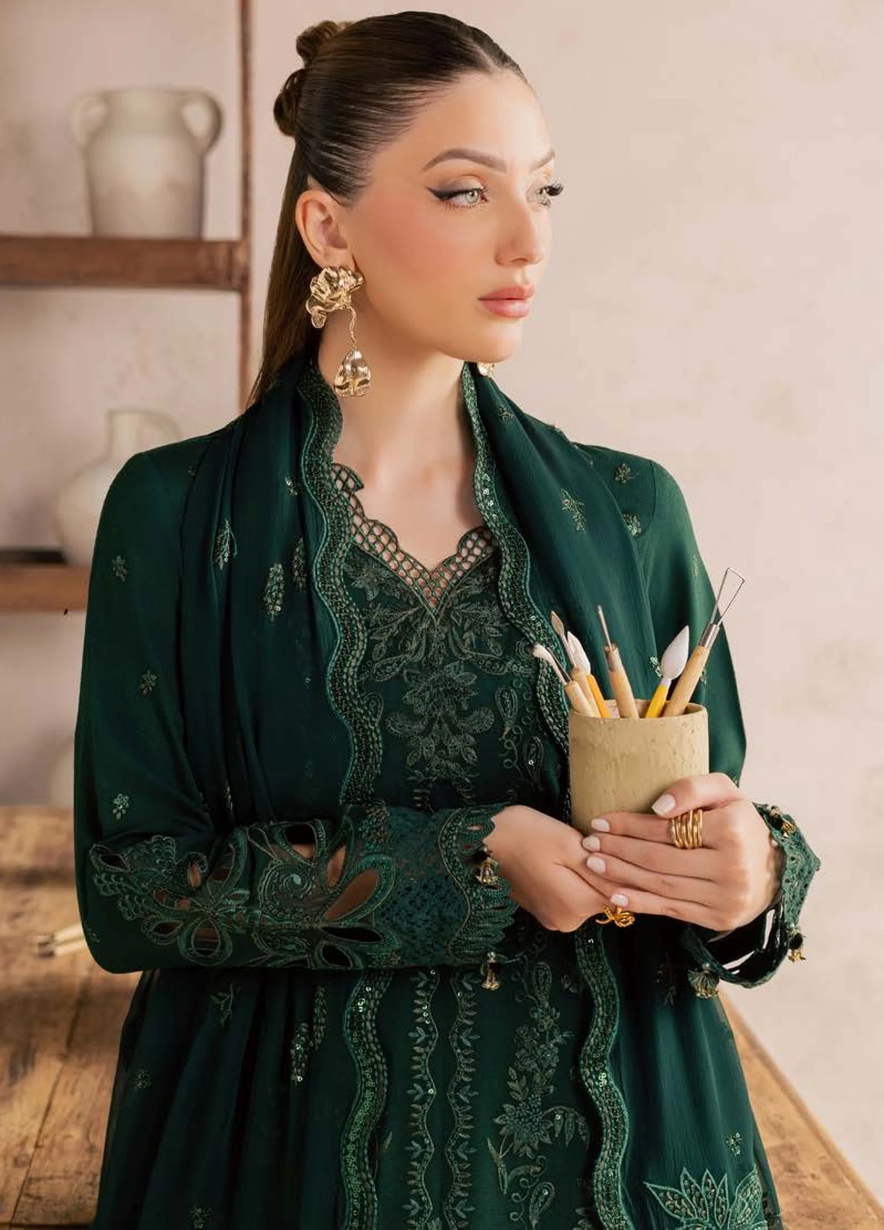 Nureh Embroidered Karandi Festive Collection NU26UKE NE-271 - Image 5