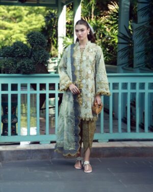 Alternative view of Jade Tropical Prints LUMEA EMB CAMBRIC – AUREN
