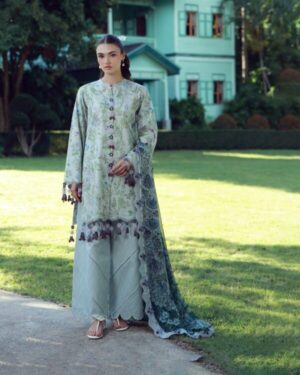 Jade Tropical Prints LUMEA EMB CAMBRIC – LUNE
